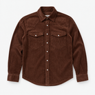 Cotton corduroy western shirt in chestnut, product cover