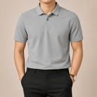 Cotton golf polo shirt - AntoniosClothing - Light gray