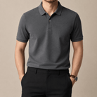 Cotton golf polo shirt - AntoniosClothing - Dark gray