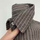 Cotton linen striped long sleeve shirt - Antonios