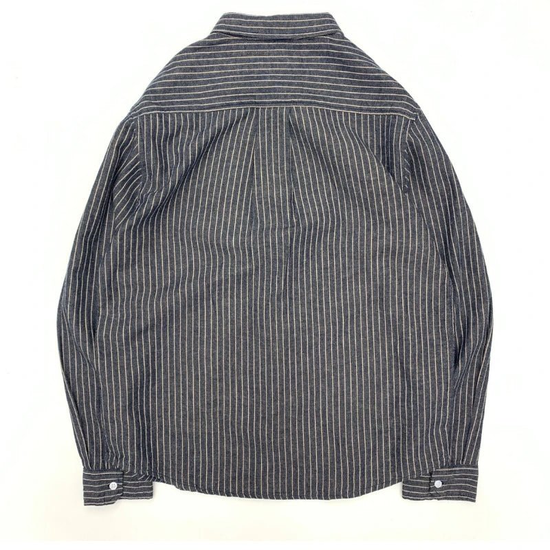 Cotton linen striped long sleeve shirt - Antonios
