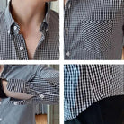 Cotton long sleeve plaid shirt - Antonios