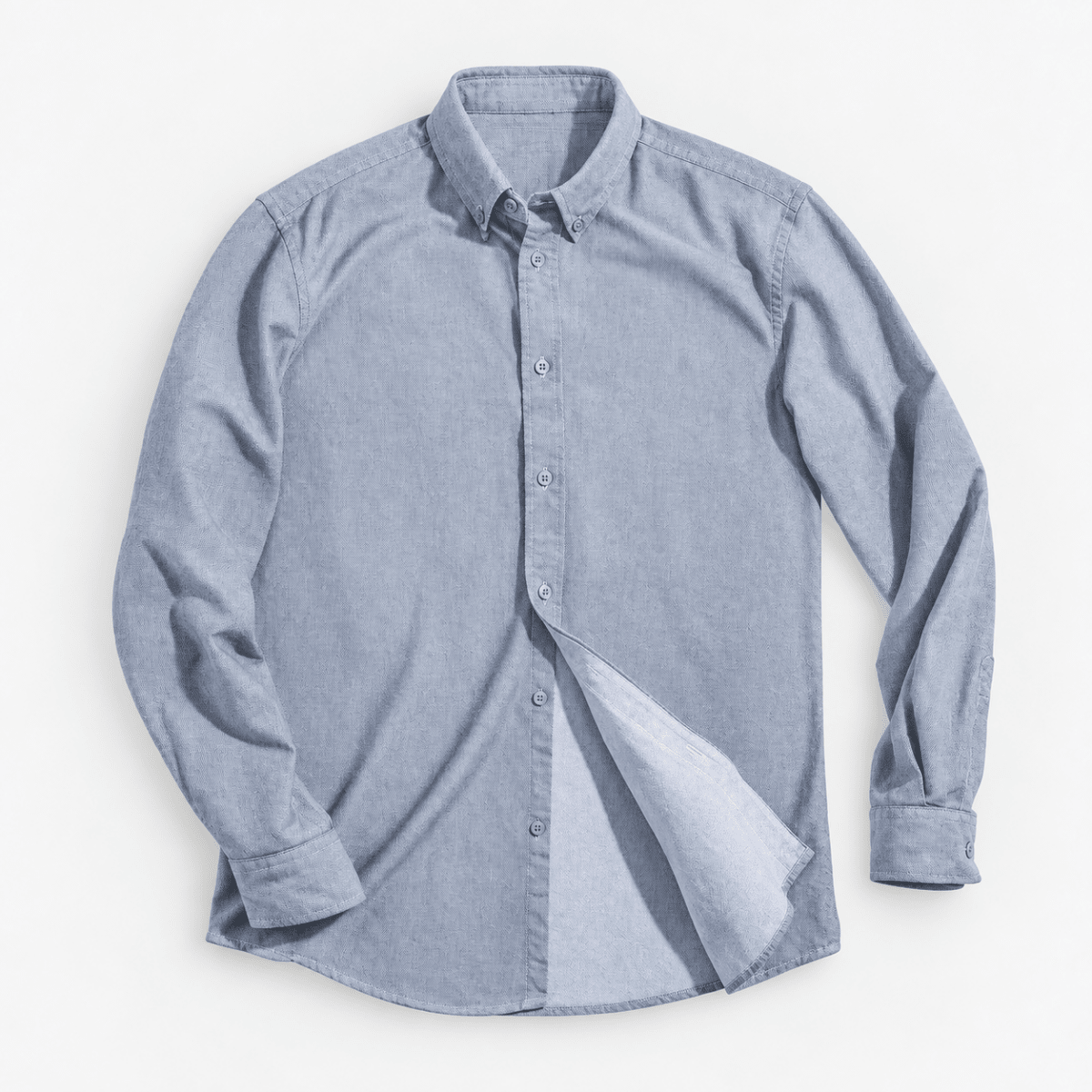 Cotton oxford button down shirt - AntoniosClothing - Light gray