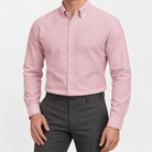 Cotton oxford sweat-wicking slim fit shirt - AntoniosClothing - Pink