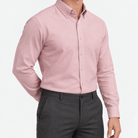 Cotton oxford sweat-wicking slim fit shirt - AntoniosClothing - Pink
