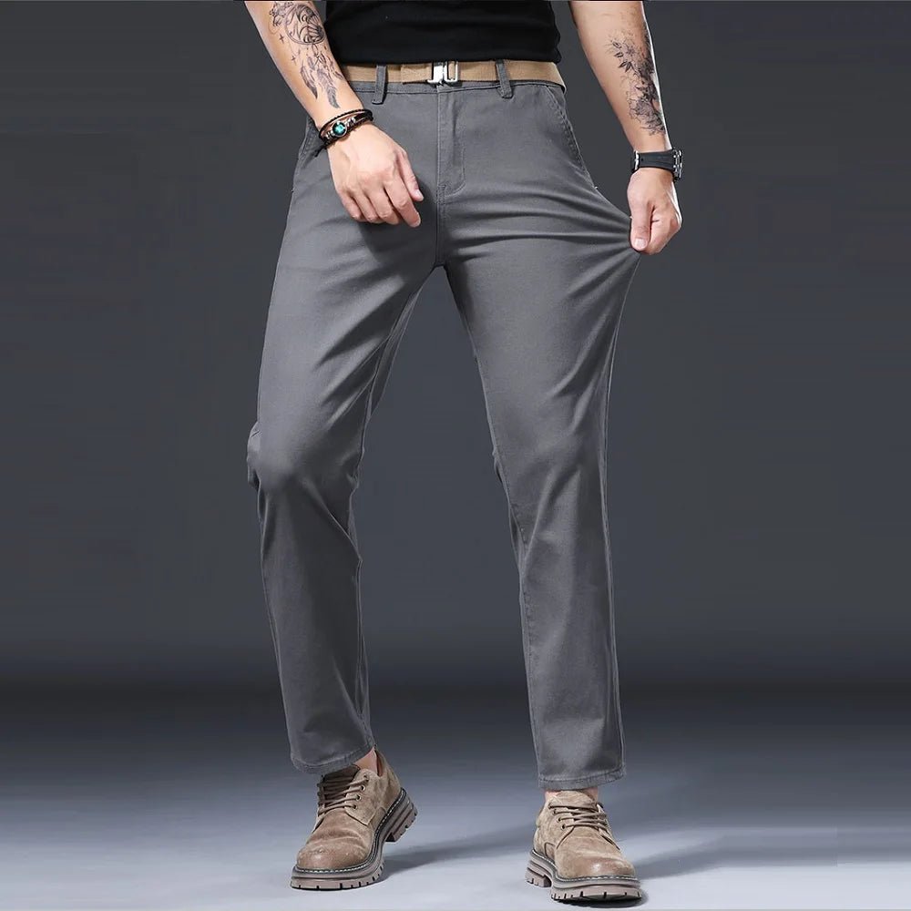Cotton stretch smart - casual pants - Antonios