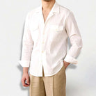 Cuban collar relaxed fit elegant shirt - Antonios