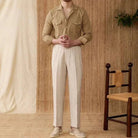 Cuban collar relaxed fit elegant shirt - Antonios