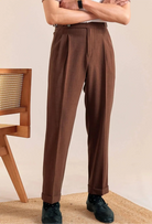 Double - pleat neapolitan trousers - Antonios