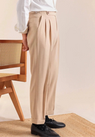 Double - pleat neapolitan trousers - Antonios