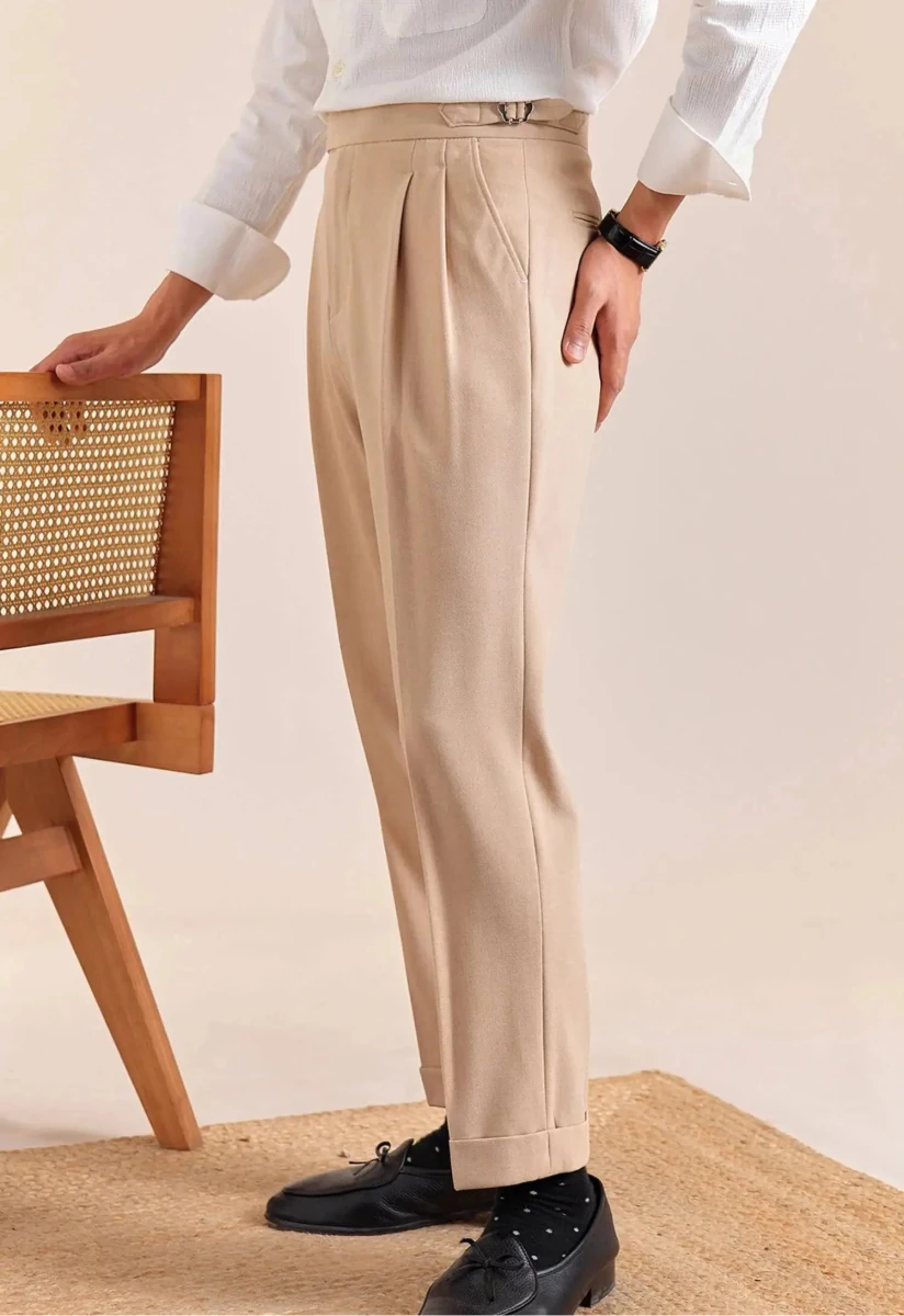 Double - pleat neapolitan trousers - Antonios