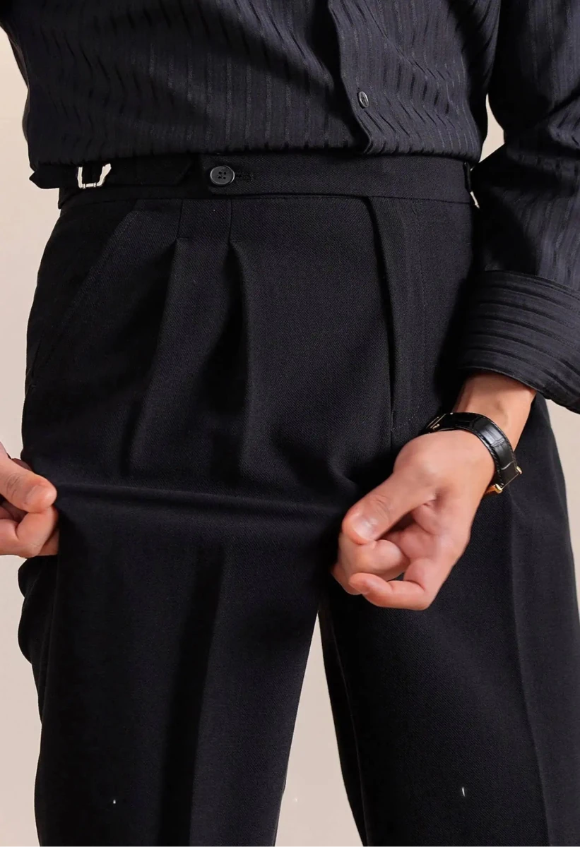 Double - pleat neapolitan trousers - Antonios