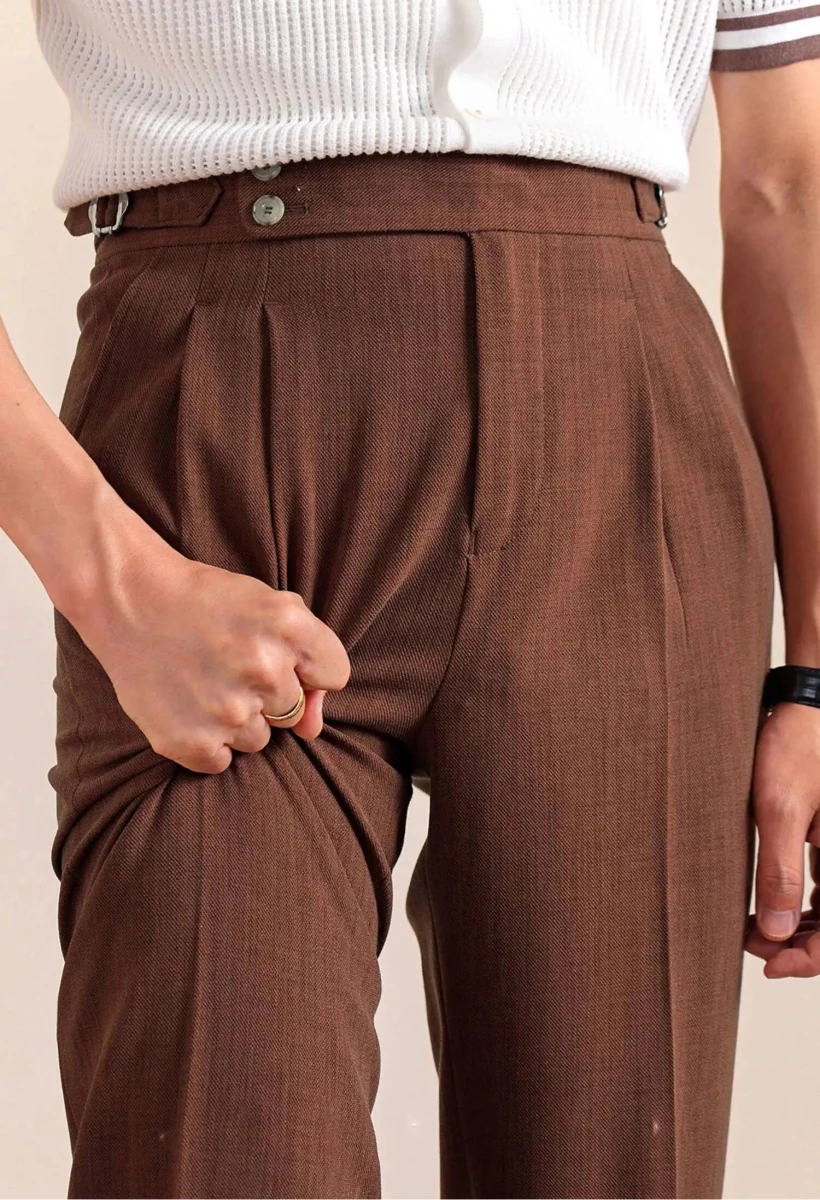 Double - pleat neapolitan trousers - Antonios