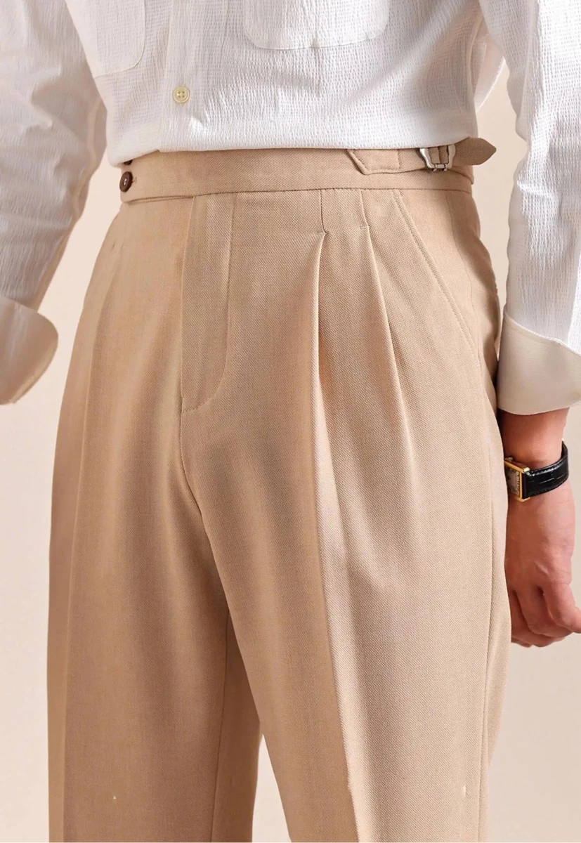 Double - pleat neapolitan trousers - Antonios
