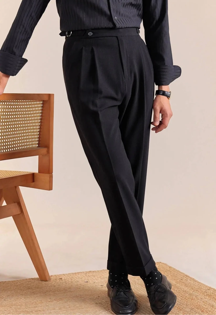Double - pleat neapolitan trousers - Antonios
