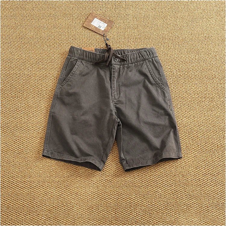 Drawstring cotton short pants - Antonios