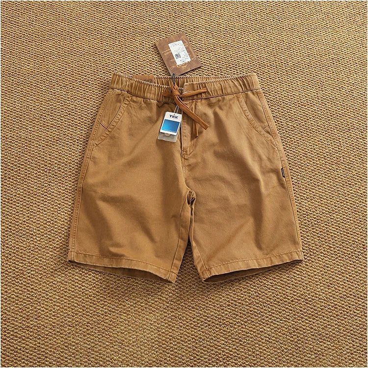 Drawstring cotton short pants - Antonios
