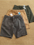 Drawstring cotton short pants - Antonios