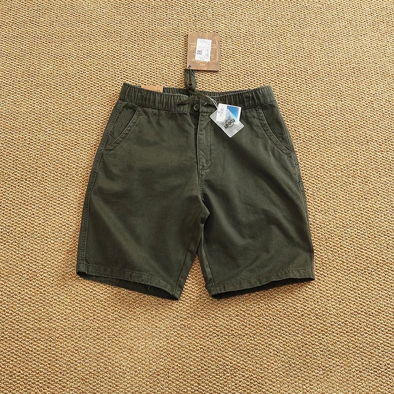 Drawstring cotton short pants - Antonios