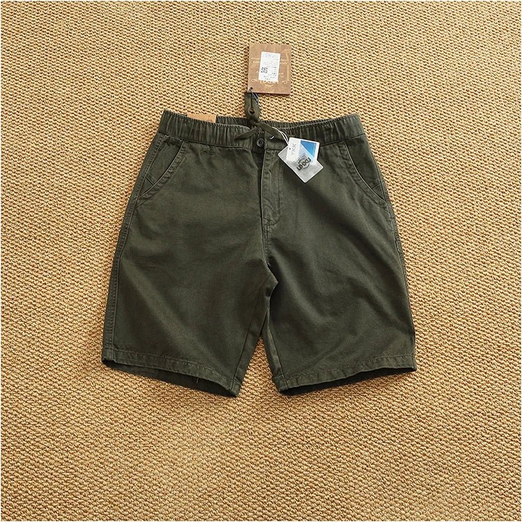 Drawstring cotton short pants - Antonios