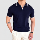 cotton polo shirt — Dark Blue