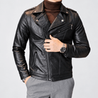ECO leather jacket - AntoniosClothing - Black2