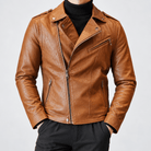 ECO leather jacket - AntoniosClothing - Coffee2