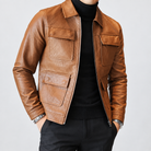 ECO leather jacket — Coffee1
