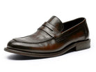 Elegant genuine leather loafers - Antonios