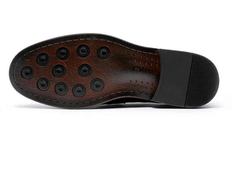 Elegant genuine leather loafers - Antonios