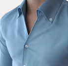 Elegant set baby blue + white high - waist (shirt+trousers) - Antonios