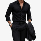 Elegant set black+black (shirt+trousers) - Antonios