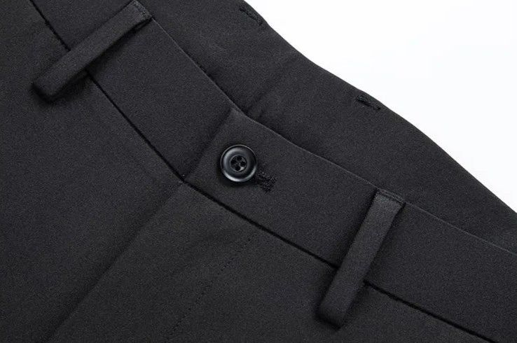 Antonios Elegant Black Shirt and Trousers Set - Size XL Shirt, 31W Pants - Comfortable Cotton Blend Antonios Elegant Black Shirt and Trousers Set - Size XL Shirt, 31W Pants - Comfortable Cotton Blend