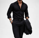 Elegant set black+black (shirt+trousers) - Antonios