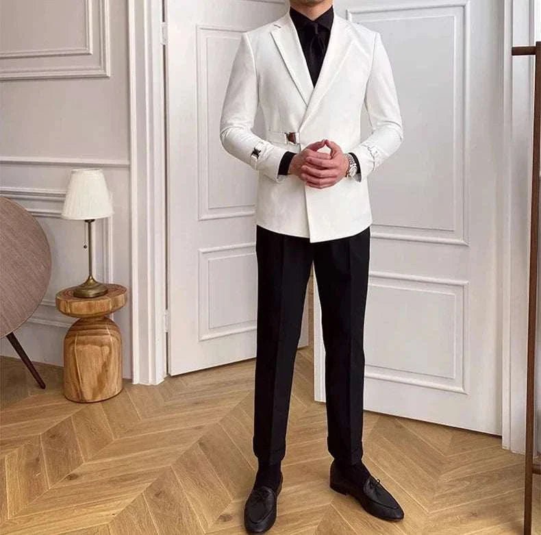 Elegant slim fit suit jacket - Antonios