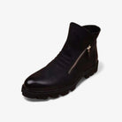 Fashion leather chelsea boots with zipper - Antonios