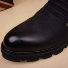 Fashion leather chelsea boots with zipper - Antonios