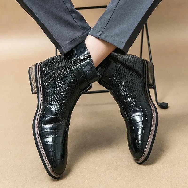 Formal pointed retro boots - Antonios