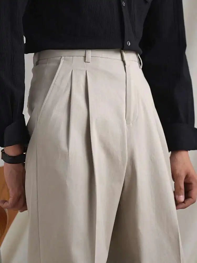 Gentleman luxury british cotton pants - Antonios