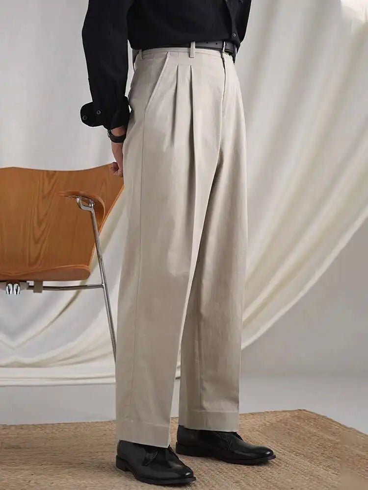 Gentleman luxury british cotton pants - Antonios