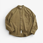 Gentleman stand collar cotton pullover - Antonios