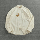 Gentleman stand collar cotton pullover - Antonios