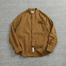 Gentleman stand collar cotton pullover - Antonios