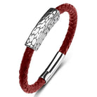 Genuine leather braided bracelet - Antonios