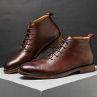 Genuine leather elegant ankle boots - Antonios