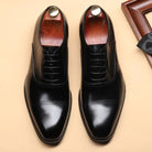 Genuine leather formal pointed toe shoes - Antonios