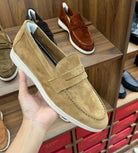 Genuine suede leather slip - on loafer - Antonios