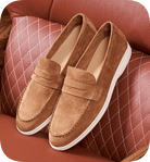 Genuine suede leather slip - on loafer - Antonios