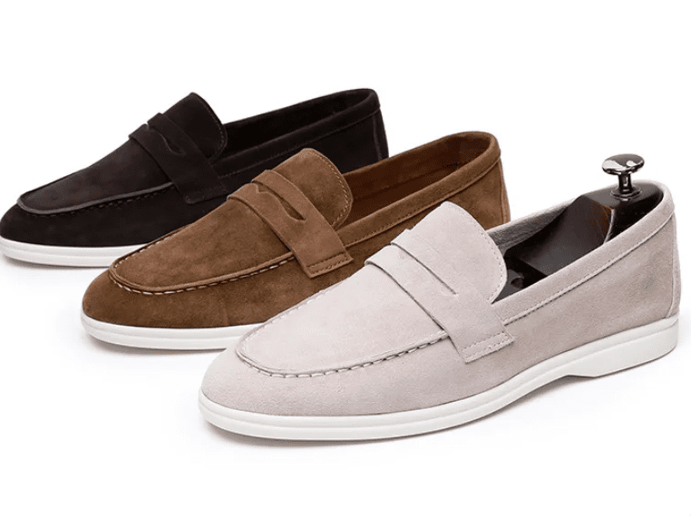 Genuine suede leather slip - on loafer - Antonios