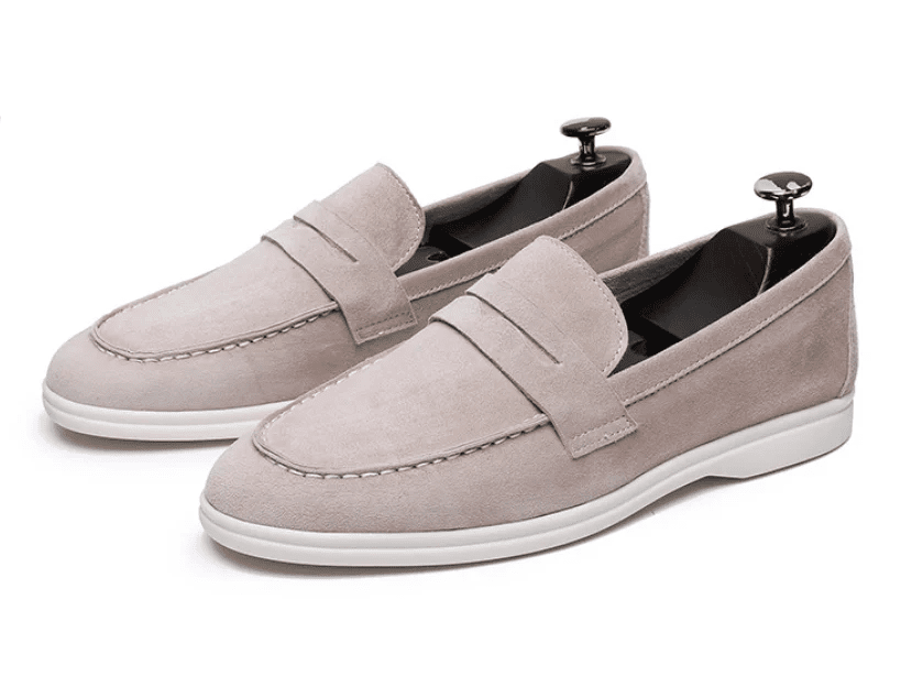 Genuine suede leather slip - on loafer - Antonios